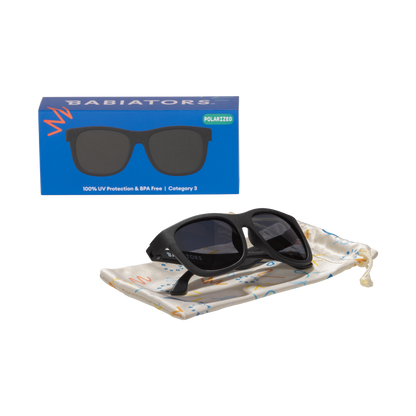 Jet Black Navigator | Polarized Gradient Smoke Lenses