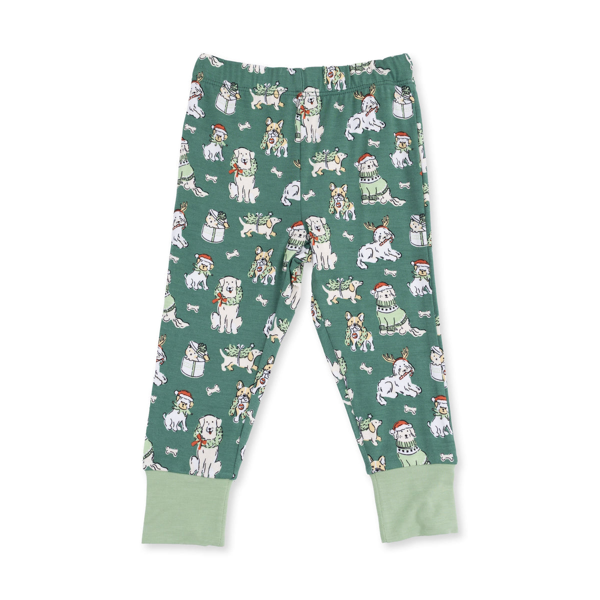 Christmas Dogs Uni - Bamboo - Long Sleeve Loungewear Set