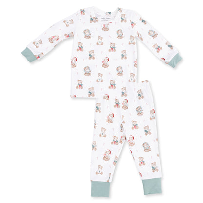 Christmas Teddy Bears Uni - Bamboo - Long Sleeve Loungewear Set