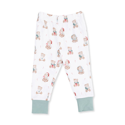 Christmas Teddy Bears Uni - Bamboo - Long Sleeve Loungewear Set