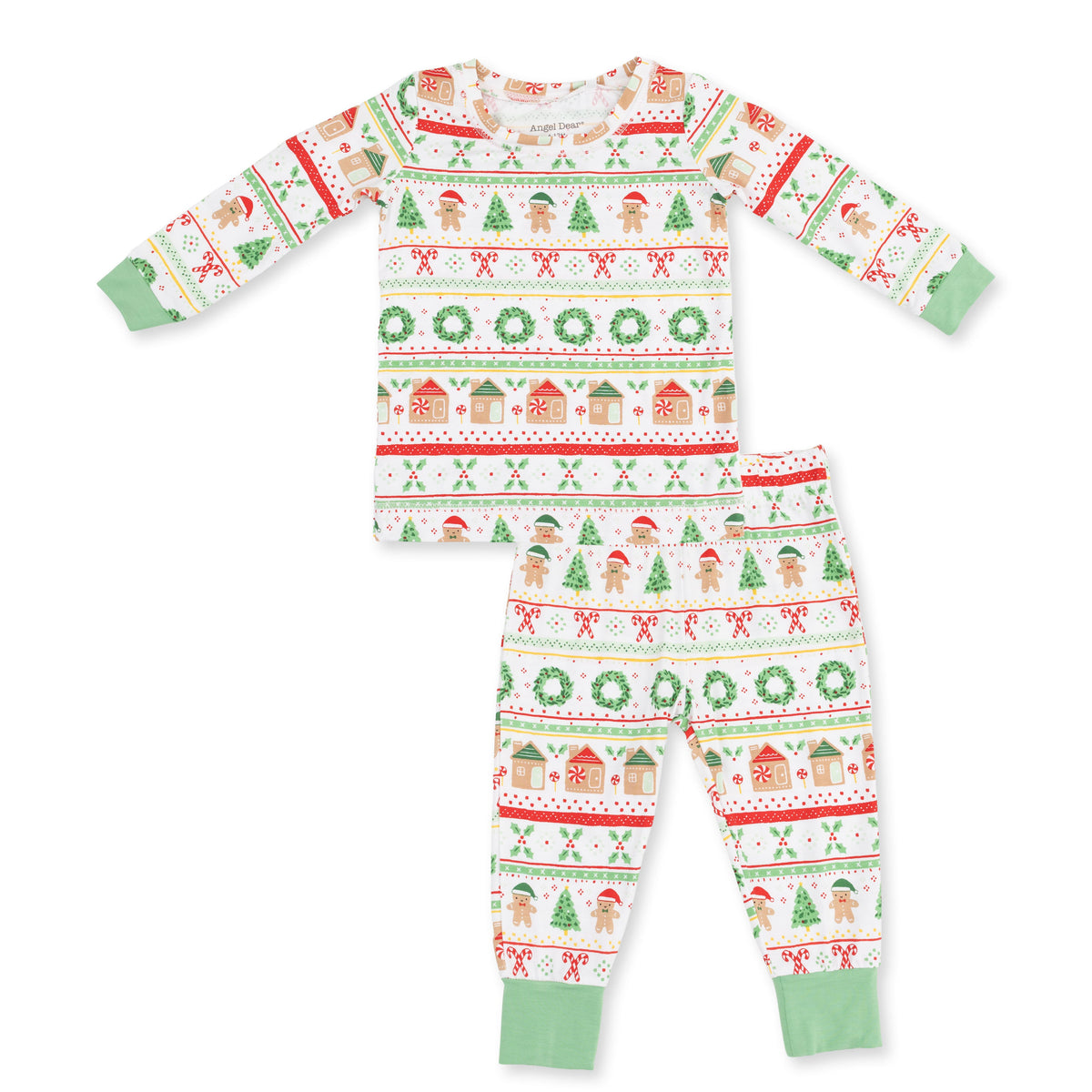 Gingerbread Fair Isle Uni - Bamboo - Long Sleeve Loungewear Set