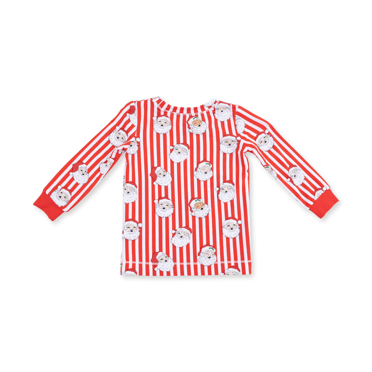 Vintage Santa Stripe - Bamboo - Long Sleeve Loungewear Set