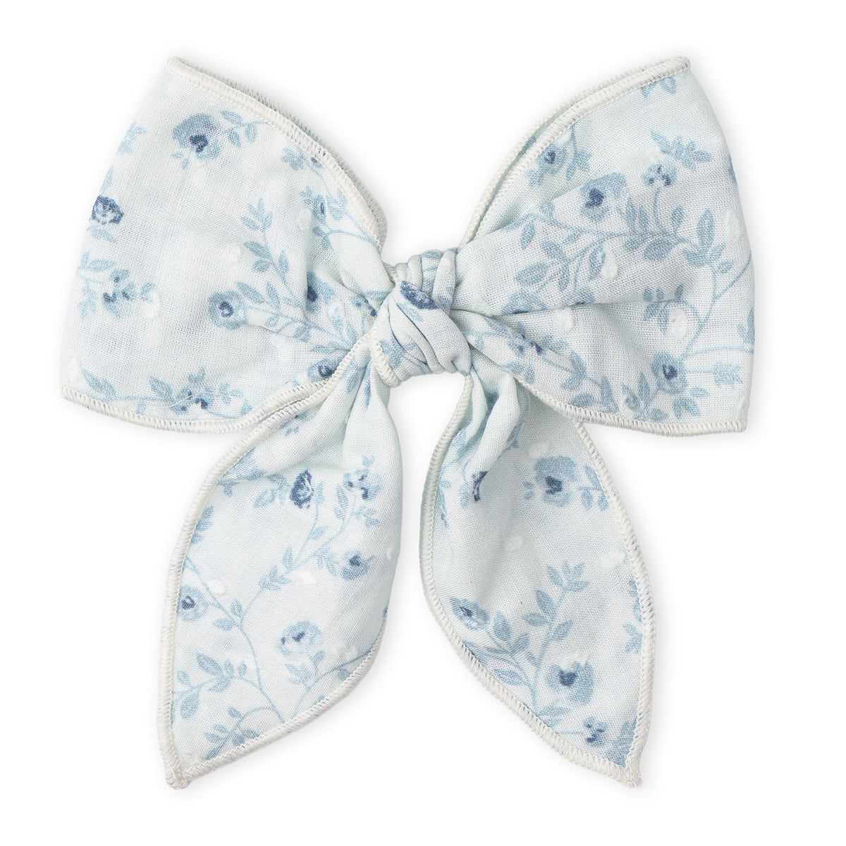Organic Hair Bow Clip - Ivy Floral