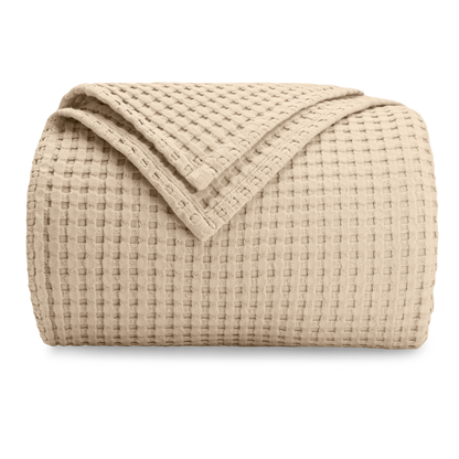 Adult Waffle Blankets in Sand