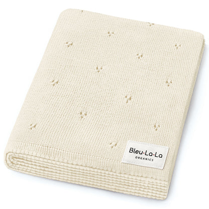 Organic Pointelle Luxury Knit Swaddle Blanket