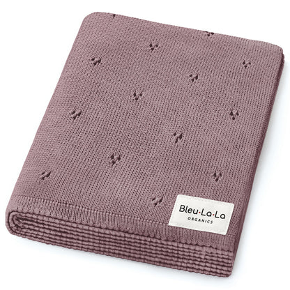 Organic Pointelle Luxury Knit Swaddle Blanket