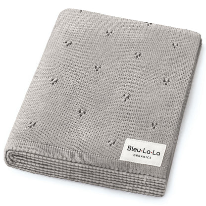 Organic Pointelle Luxury Knit Swaddle Blanket