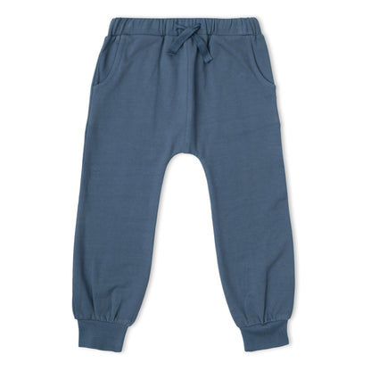 Organic Fleece Jogger Pants - Navy