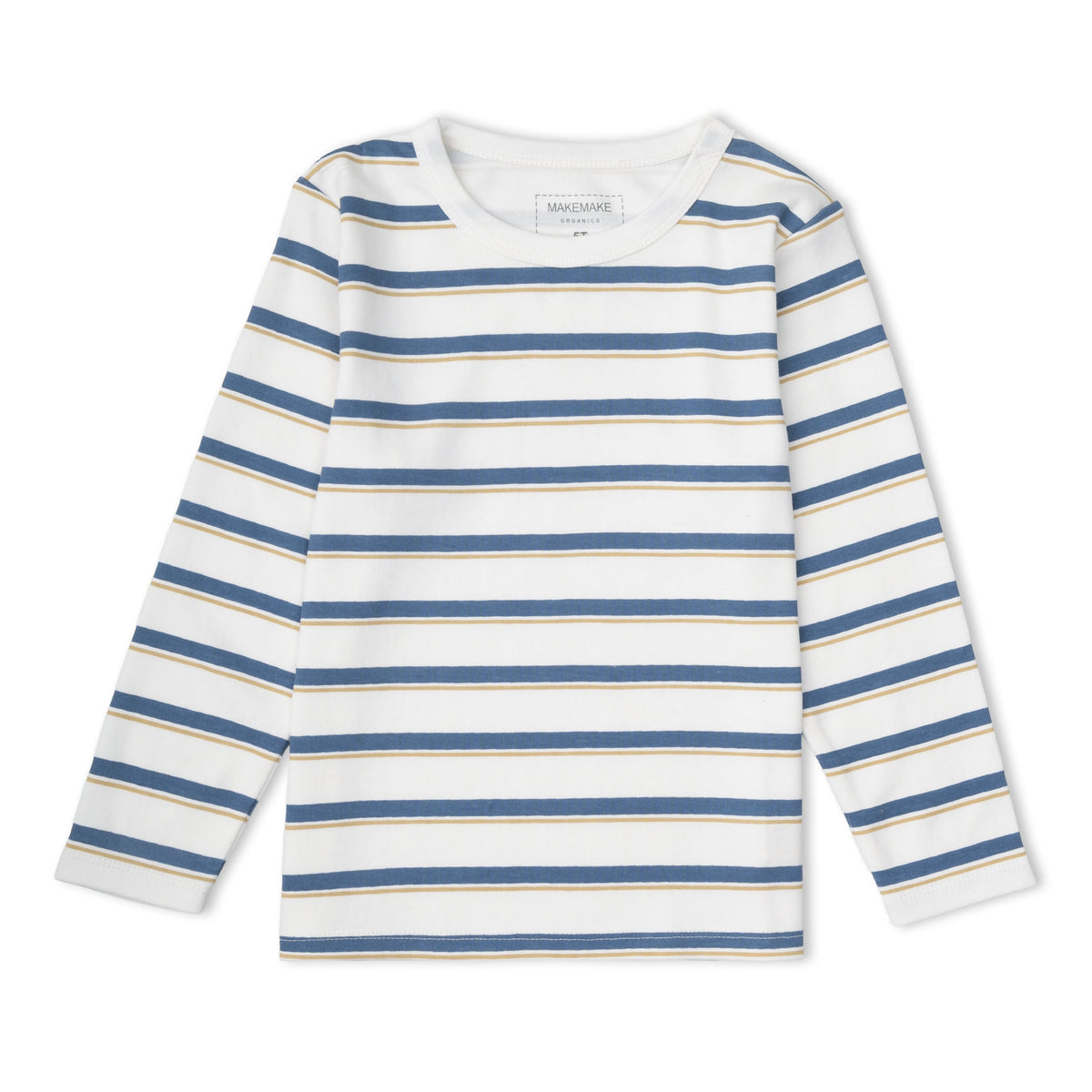 Organic Tee & Pants Set - Navy Stripe