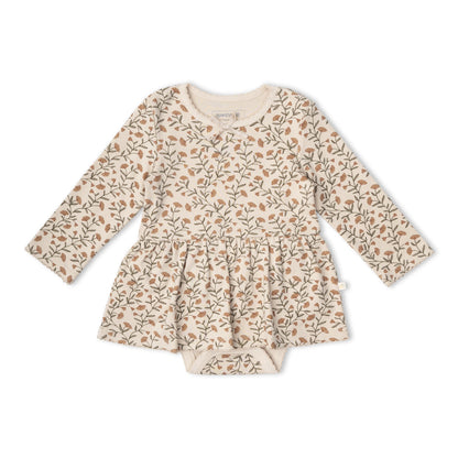 Organic Bodysuit Dress & Leggings Set - Rustbloom