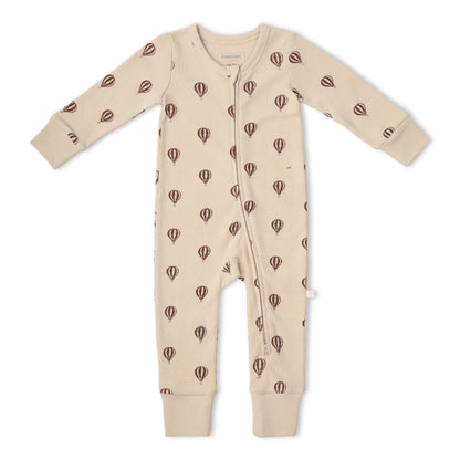 Organic 2-Way Zip Romper - Ballon Voyage