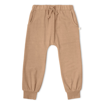 Organic Fleece Jogger Pants - Taupe