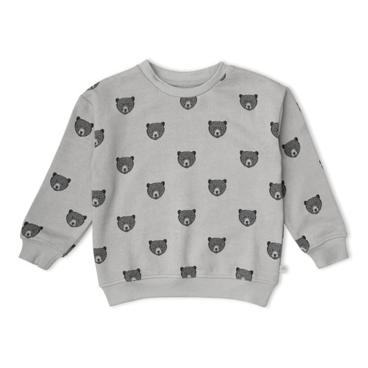 Organic Fleece Sweatshirt - Woodland Bear