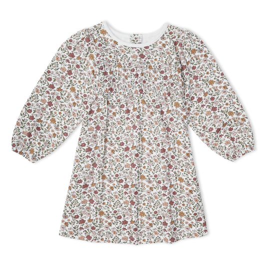 Organic Smocked Sundress - Woodland Sprig