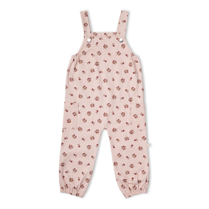 Organic Twill Overalls - Rosebud