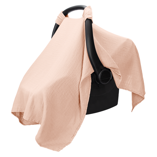 Baby Car Seat Cover in Blush