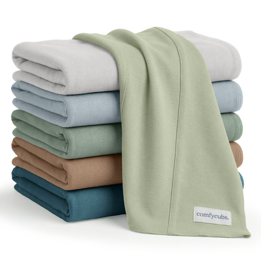 Cotton Burp Cloths in Multi-Boy