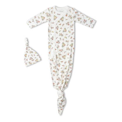 Organic Kimono Knotted Sleep Gown - Meadow