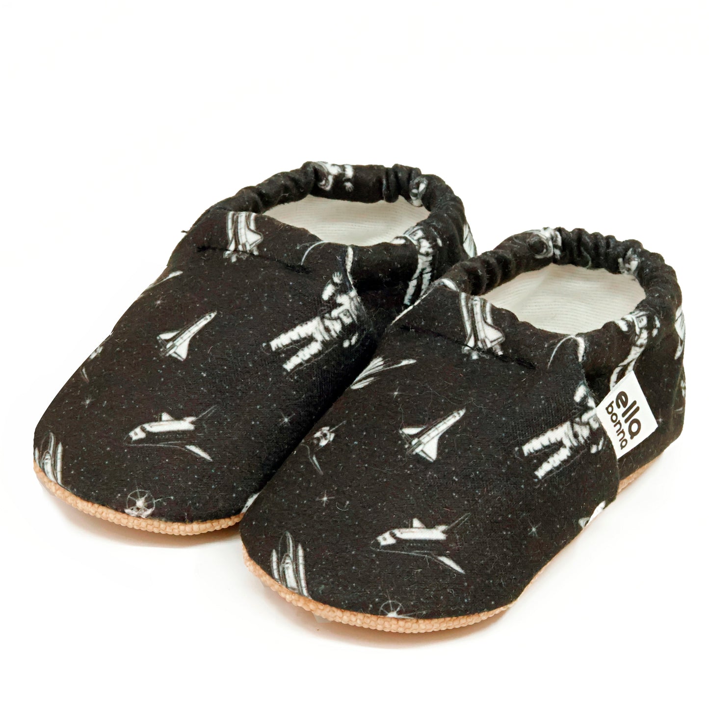 Ella Bonna Non-Slip Sole Astronaut And Space Patterned Baby Booties, Home Boot Slippers Nursery Shoes