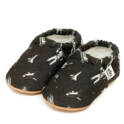 Ella Bonna Non-Slip Sole Astronaut And Space Patterned Baby Booties, Home Boot Slippers Nursery Shoes