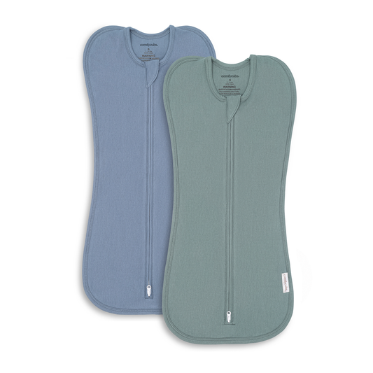Easy Zipper Swaddle Blankets in Nomadic Blue, Azul