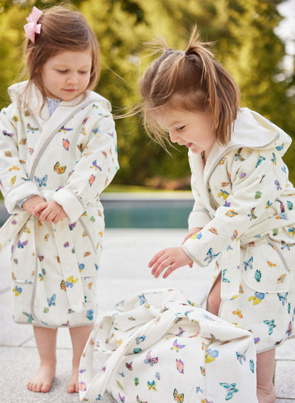 Children's Organic Cotton Printed Bathrobe