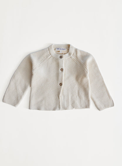 Baby Ivory Knit Cardigan