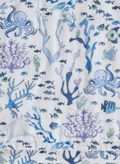 Baby Burp Cloth - Coral Reef