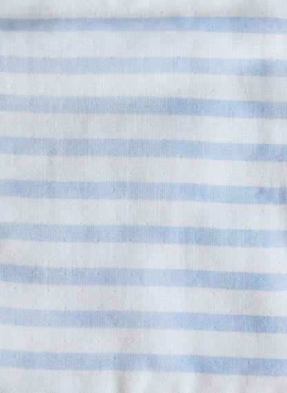 Baby Classic Bib - Blue & White Stripe