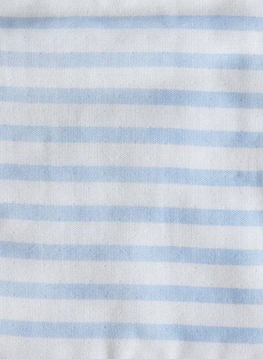 Baby Classic Bib - Blue & White Stripe