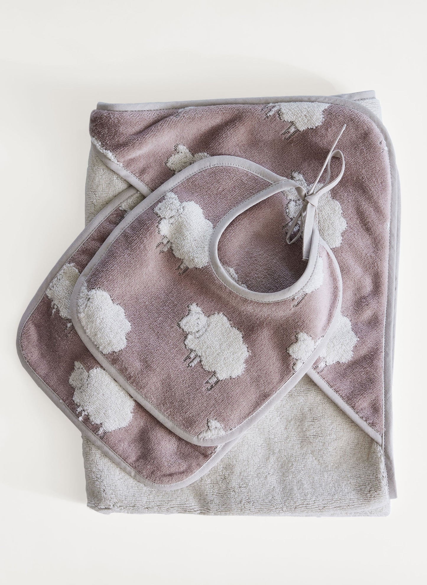 Sweet Sheep Jacquard Bib