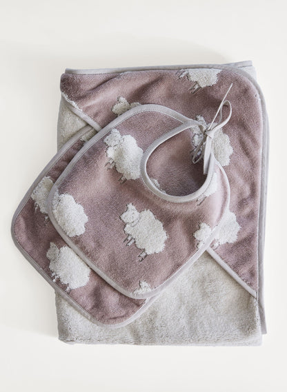 Sweet Sheep Jacquard Bib