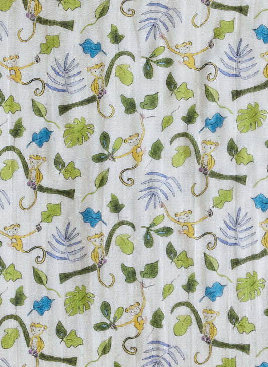 Happy Monkey Shawl Blanket