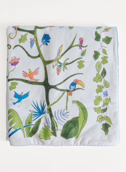 Tropical Chinoiserie Crib Quilt