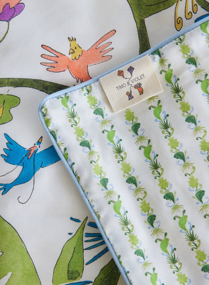 Tropical Chinoiserie Crib Quilt