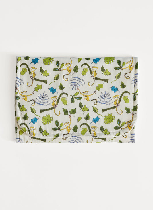 Happy Monkey Burp Cloth