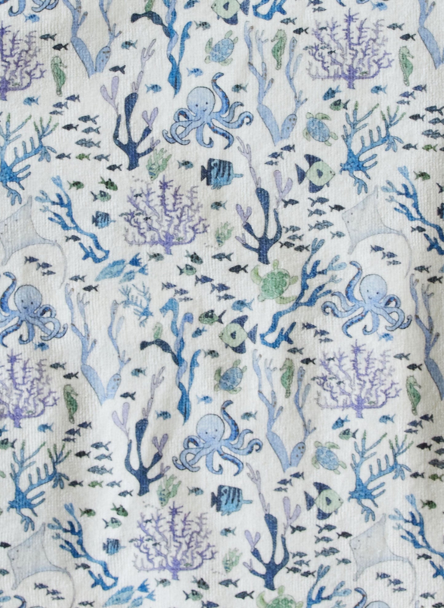 Walker Terry Romper - Coral Reef