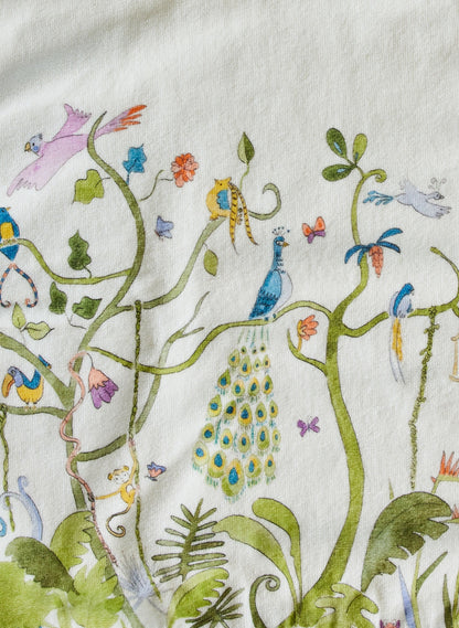 Tropical Chinoiserie Swim Poncho