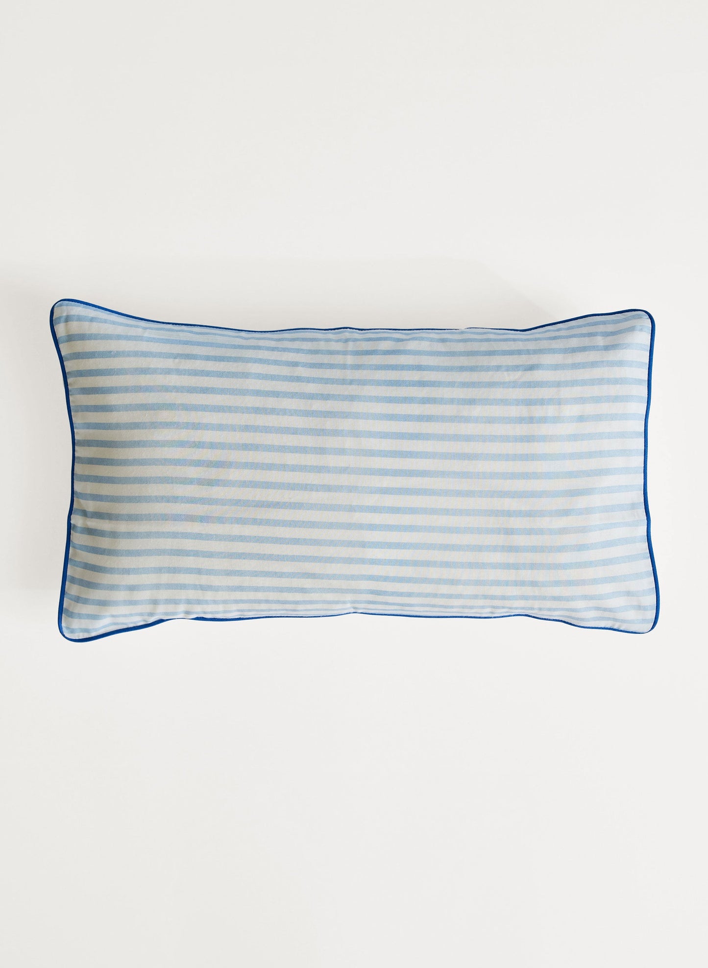 Blue & White Striped Toddler Pillow Case