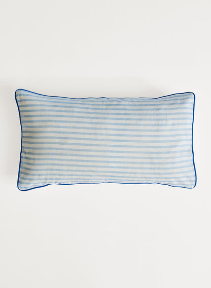 Blue & White Striped Toddler Pillow Case