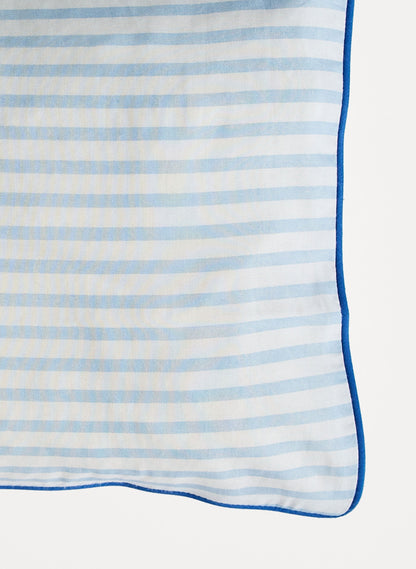 Blue & White Striped Toddler Pillow Case