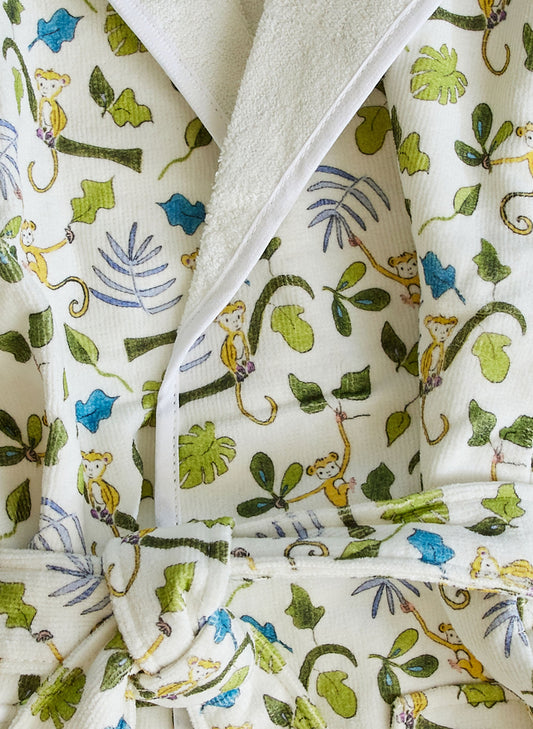 Happy Monkey Bathrobe