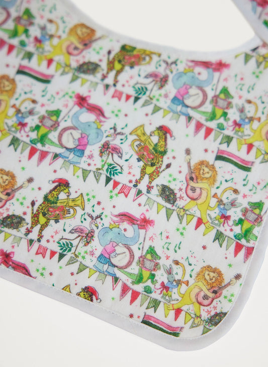 Musical Jubilee Bib in White