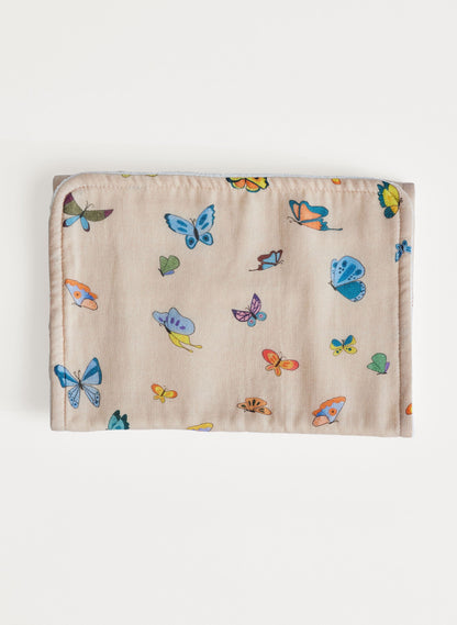 Blush Peach Madame Butterfly Burp Cloth