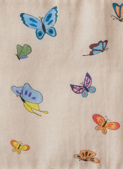 Blush Peach Madame Butterfly Burp Cloth