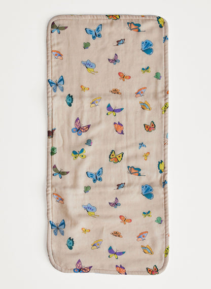 Blush Peach Madame Butterfly Burp Cloth