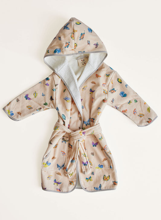 Blush Peach Madame Butterfly Bathrobe