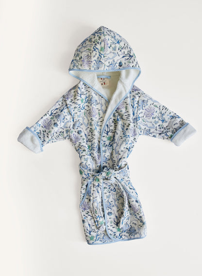 Children's Organic Cotton Printed Bathrobe