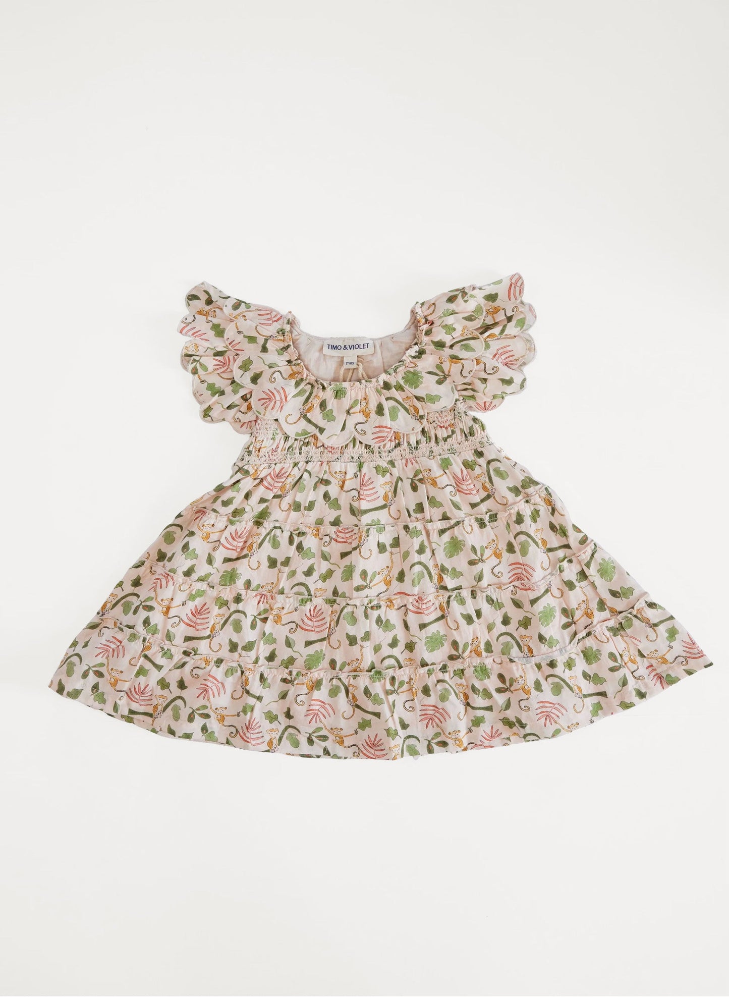 The Mimi Dress - Palm Beach Happy Monkey Print