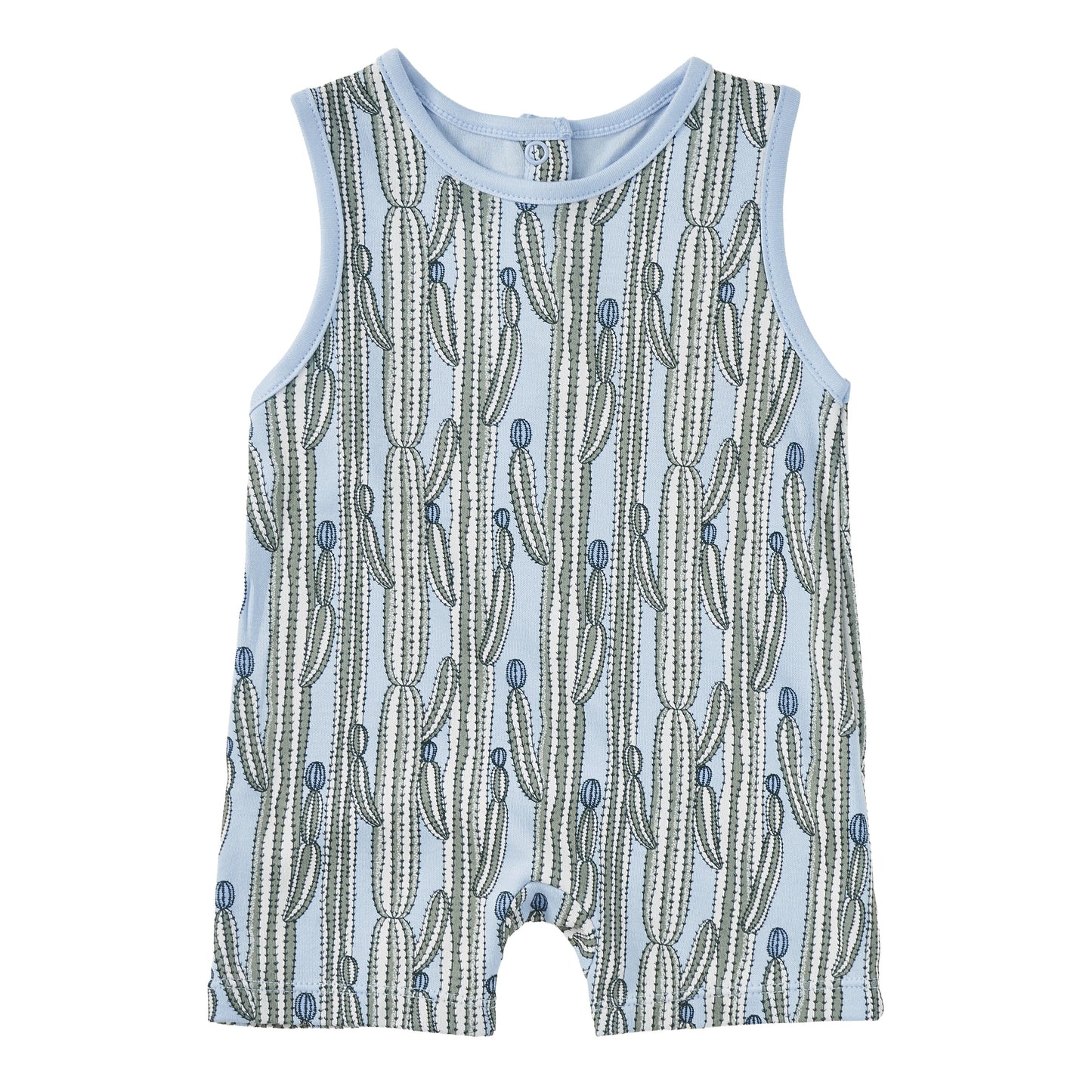Bamboo Blend Sleeveless Coverall Romper – Blooming Saguaro